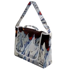 Abstract Painting Cold Temperature Snow Nature Box Up Messenger Bag