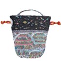 Abstract Painting Space Cartoon Drawstring Bucket Bag View2