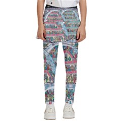 Abstract Painting Space Cartoon Kids  Skirted Pants by Grandong