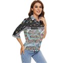 Abstract Painting Space Cartoon Women s Quarter Sleeve Pocket Shirt View2