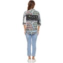 Abstract Painting Space Cartoon Women s Quarter Sleeve Pocket Shirt View4