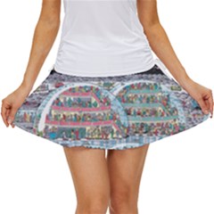 Abstract Painting Space Cartoon Women s Skort by Grandong