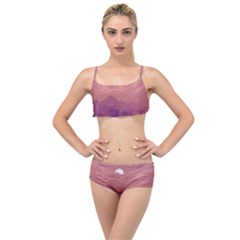 Aesthetic Pixel Art Landscape Layered Top Bikini Set by Sarkoni