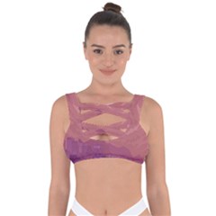 Aesthetic Pixel Art Landscape Bandaged Up Bikini Top by Sarkoni