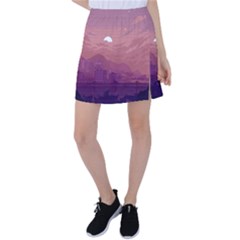 Aesthetic Pixel Art Landscape Tennis Skirt by Sarkoni