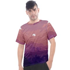 Aesthetic Pixel Art Landscape Men s Sport Top by Sarkoni