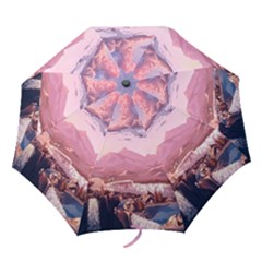 Aesthetic Landscape Vintage Cartoon Folding Umbrellas