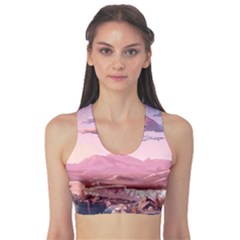 Aesthetic Landscape Vintage Cartoon Fitness Sports Bra