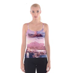 Aesthetic Landscape Vintage Cartoon Spaghetti Strap Top