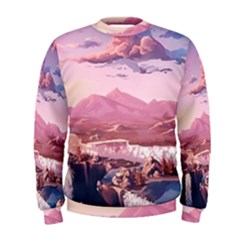 Aesthetic Landscape Vintage Cartoon Men s Sweatshirt