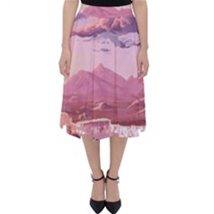 Aesthetic Landscape Vintage Cartoon Classic Midi Skirt