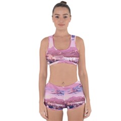 Aesthetic Landscape Vintage Cartoon Racerback Boyleg Bikini Set