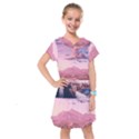 Aesthetic Landscape Vintage Cartoon Kids  Drop Waist Dress View1