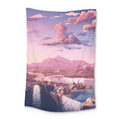 Aesthetic Landscape Vintage Cartoon Small Tapestry