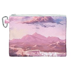 Aesthetic Landscape Vintage Cartoon Canvas Cosmetic Bag (xl) by Sarkoni