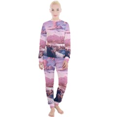 Aesthetic Landscape Vintage Cartoon Women s Lounge Set