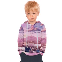 Aesthetic Landscape Vintage Cartoon Kids  Overhead Hoodie