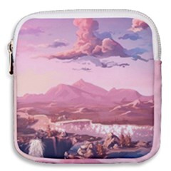 Aesthetic Landscape Vintage Cartoon Mini Square Pouch