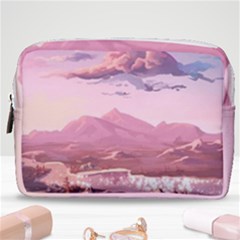 Aesthetic Landscape Vintage Cartoon Make Up Pouch (medium) by Sarkoni