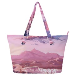 Aesthetic Landscape Vintage Cartoon Full Print Shoulder Bag