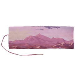 Aesthetic Landscape Vintage Cartoon Roll Up Canvas Pencil Holder (M)