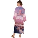 Aesthetic Landscape Vintage Cartoon Maxi Kimono View2