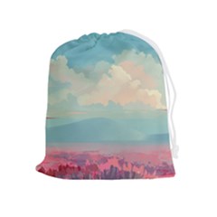 Anime Landscape Drawstring Pouch (xl) by Sarkoni