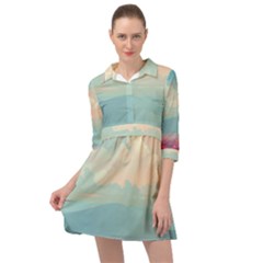 Anime Landscape Mini Skater Shirt Dress by Sarkoni