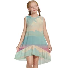 Anime Landscape Kids  Frill Swing Dress by Sarkoni