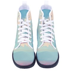 Anime Landscape Kid s High-top Canvas Sneakers by Sarkoni