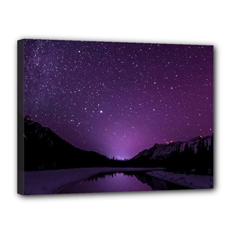 Dark Purple Aesthetic Landscape Canvas 16  X 12  (stretched) by Sarkoni