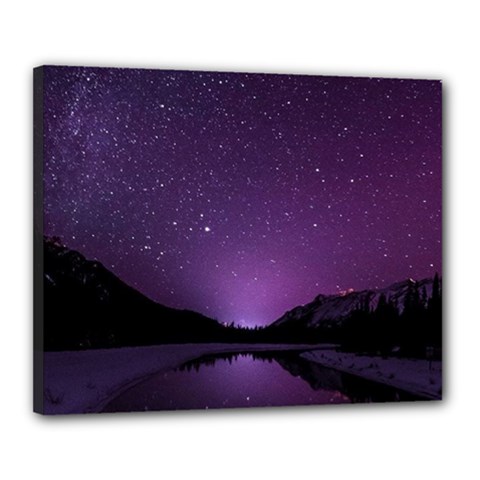 Dark Purple Aesthetic Landscape Canvas 20  X 16  (stretched) by Sarkoni