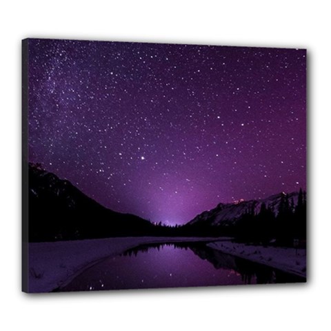 Dark Purple Aesthetic Landscape Canvas 24  X 20  (stretched) by Sarkoni