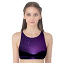 Dark Purple Aesthetic Landscape Tank Bikini Top View1