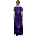 Dark Purple Aesthetic Landscape High Waist Short Sleeve Maxi Dress View2