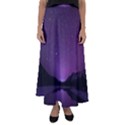 Dark Purple Aesthetic Landscape Flared Maxi Skirt View1