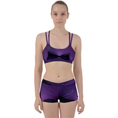 Dark Purple Aesthetic Landscape Perfect Fit Gym Set by Sarkoni