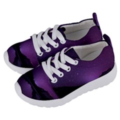 Dark Purple Aesthetic Landscape Kids  Lightweight Sports Shoes