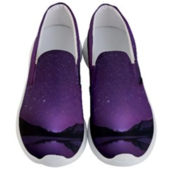 Dark Purple Aesthetic Landscape Men s Lightweight Slip Ons by Sarkoni