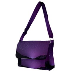 Dark Purple Aesthetic Landscape Full Print Messenger Bag (s) by Sarkoni