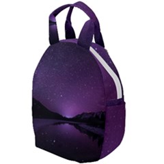 Dark Purple Aesthetic Landscape Travel Backpack by Sarkoni