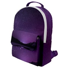 Dark Purple Aesthetic Landscape Flap Pocket Backpack (small) by Sarkoni