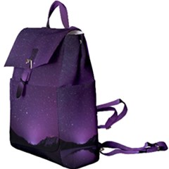 Dark Purple Aesthetic Landscape Buckle Everyday Backpack by Sarkoni