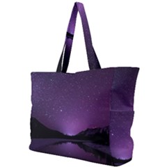 Dark Purple Aesthetic Landscape Simple Shoulder Bag by Sarkoni