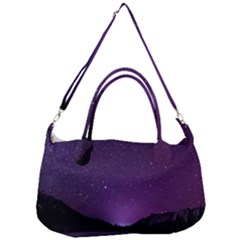 Dark Purple Aesthetic Landscape Removable Strap Handbag by Sarkoni