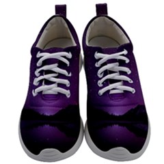 Dark Purple Aesthetic Landscape Mens Athletic Shoes by Sarkoni