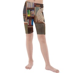 Library Aesthetic Kids  Mid Length Swim Shorts by Sarkoni