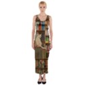 Library Aesthetic Fitted Maxi Dress View1