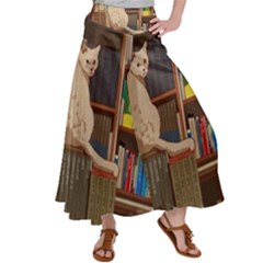 Library Aesthetic Women s Satin Palazzo Pants