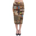 Library Aesthetic Midi Pencil Skirt View1